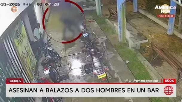 Una de las víctimas intentó escapar, pero fue acribillada en el exterior. Foto: América noticias