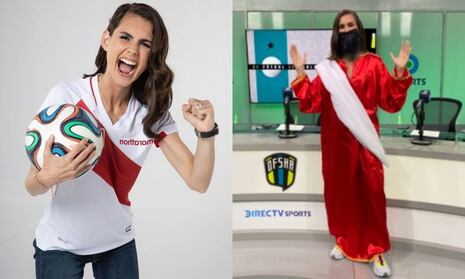 Talía Azcárate paga apuesta disfrazándose del ‘Hincha Israelita’ luego del triunfo de Perú sobre Paraguay...
