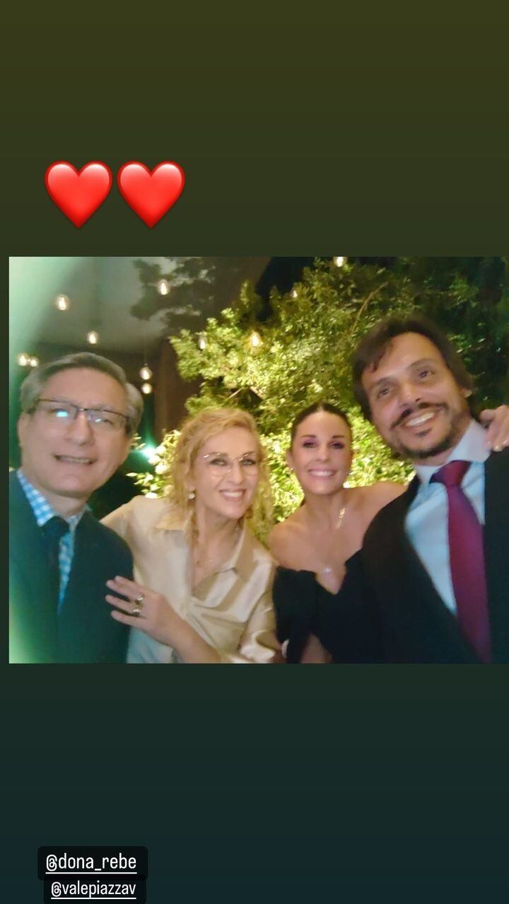 Federico Salazar, Kathia Condos, Rebeca Escribens y su esposo