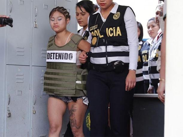 Shirley Silva Padilla. Dictan 9 meses de prisión preventiva por matar a dos hombres en SJL. (Foto: Trome)