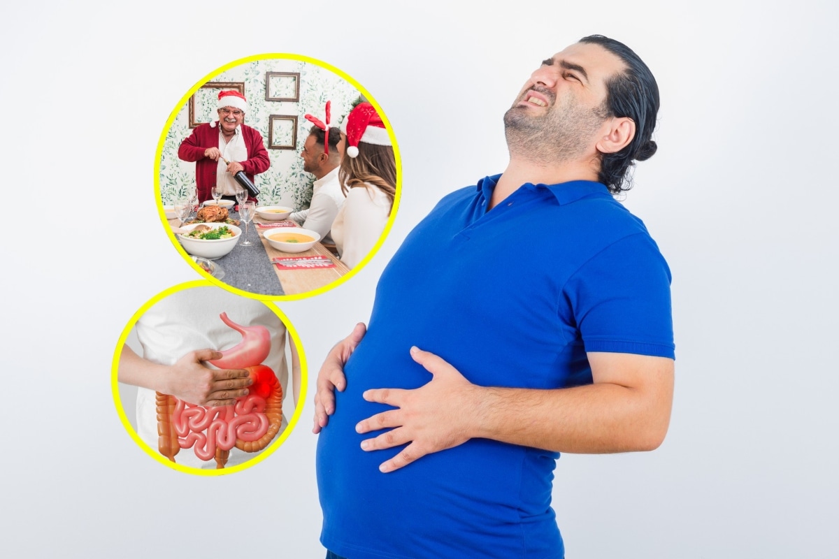 Exceso y mezcla de comidas son parte de las causas del aumento de infecciones en diciembre. Foto: Istock.