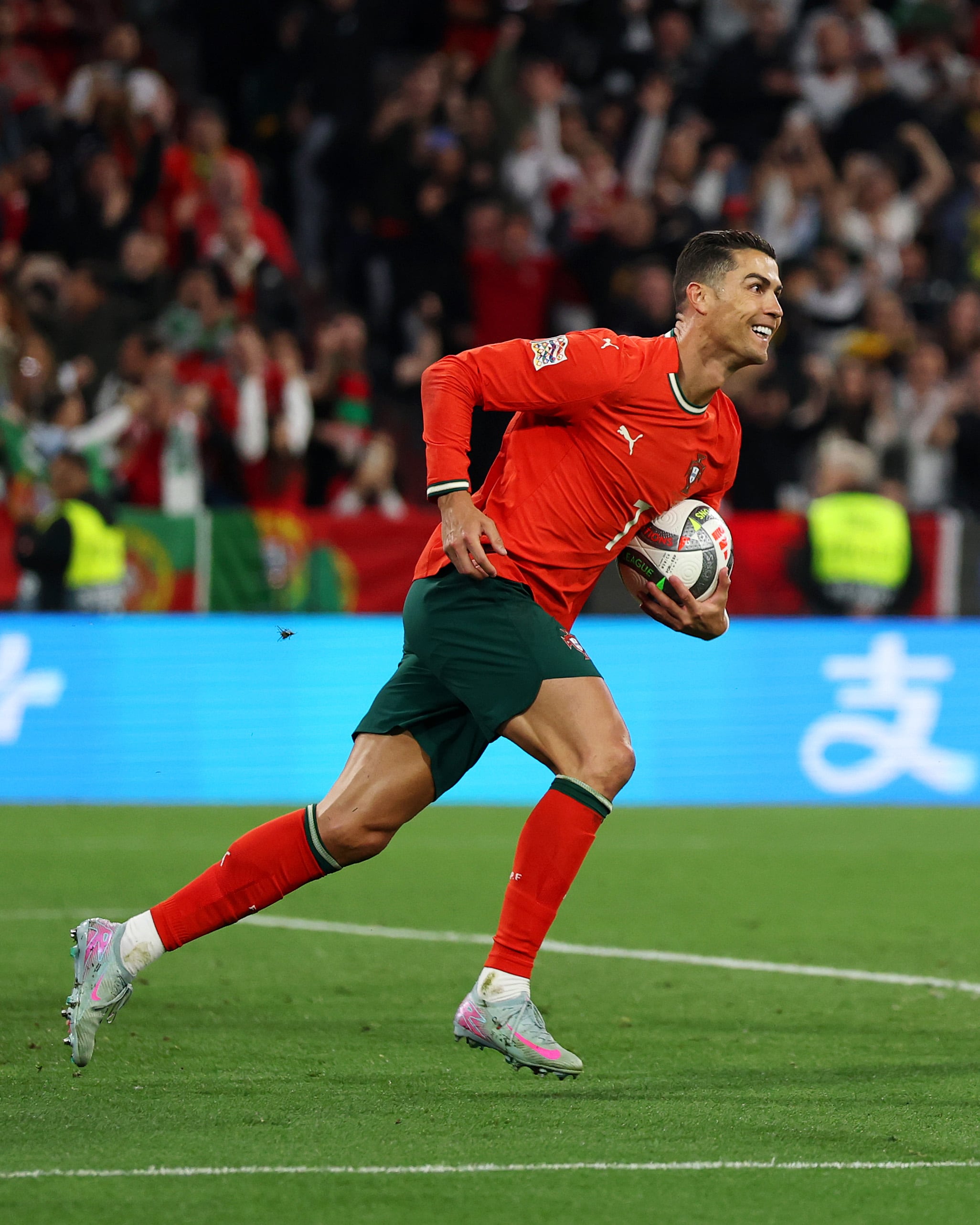 Cristiano Ronaldo marcó un tanto en la final de la Nations League. (UEFA)