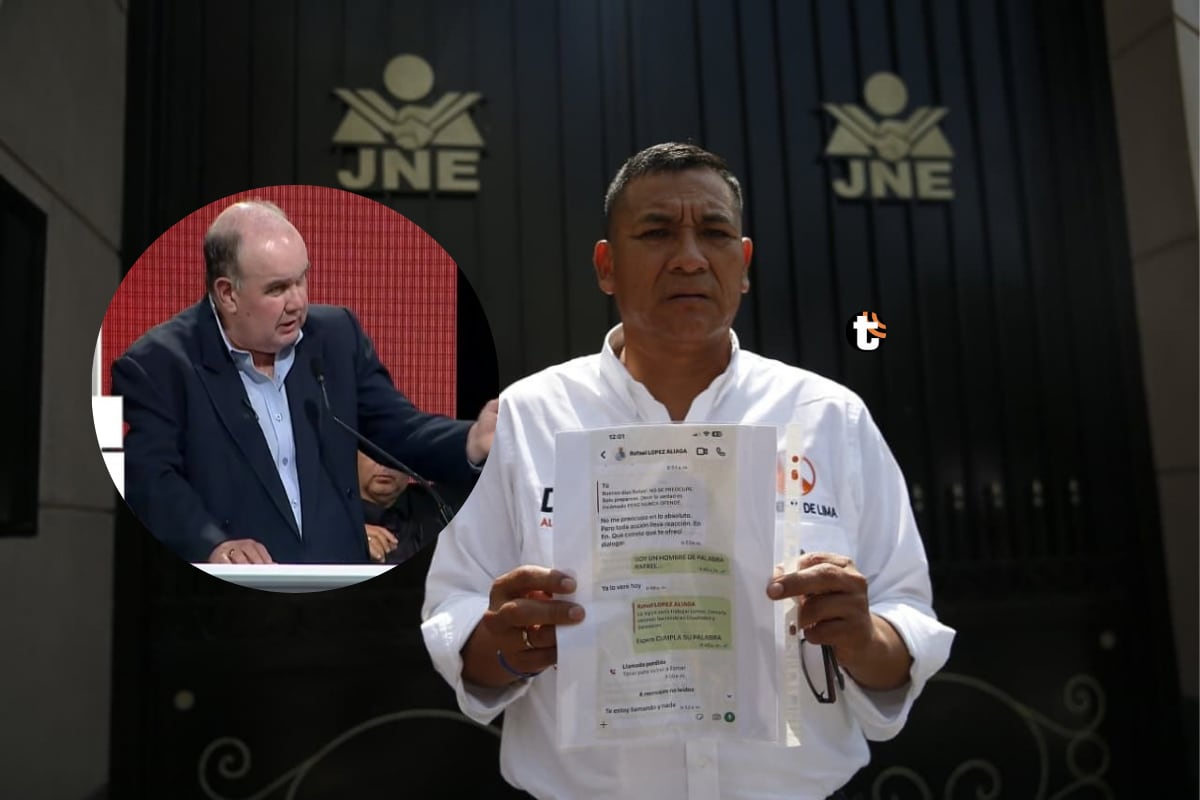 ¡Daza denuncia a López Aliaga! Lo acusa de presunta coacción por chats antes del debate