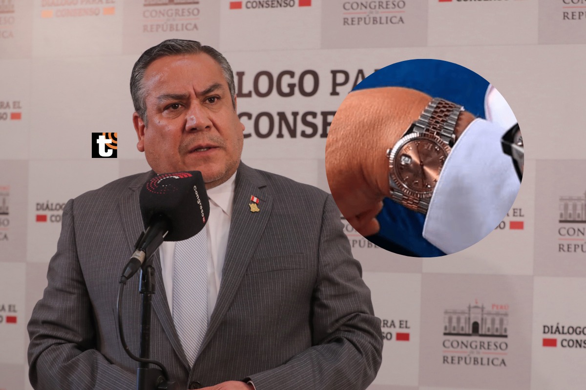 Gustavo Adrianzén aseguró creer en la palabra de Dina Boluarte de que Rolex es un artículo "de antaño".