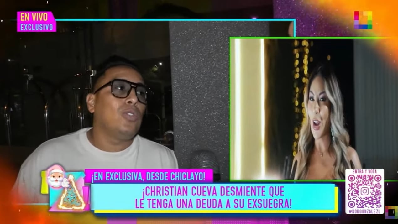 Christian Cueva desmiente deuda con su exsuegra, madre de Pamela López.