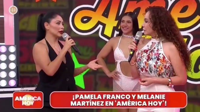Pamela Franco y Janet Barboza en 'América hoy'