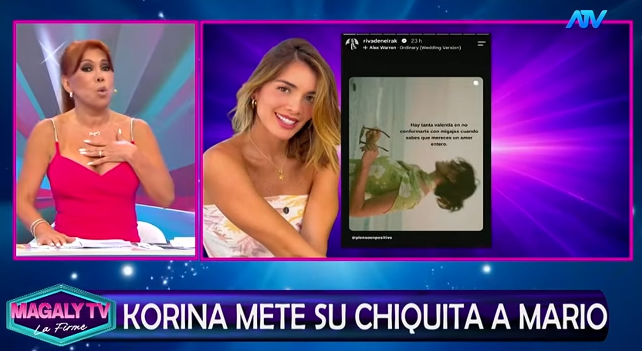 Magaly Medina arremete contra Korina Rivadeneira por su reflexión.