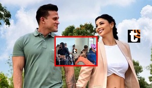 Pamela Franco y Christian Domínguez COINCIDEN en aeropuerto tras show en Huamachuco, pero se ignoran: “Ni se hablan”