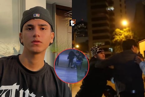 Salen a la luz imágenes del preciso momento en que Cristorata habría iniciado la agresión contra un joven...