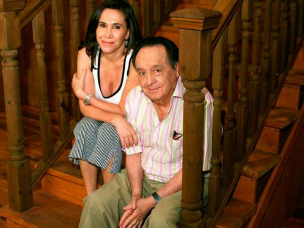 Roberto Gómez Bolaños y Florinda Meza se conocieron en el set de grabación de “El Chavo del Ocho” (Foto: Getty Images)