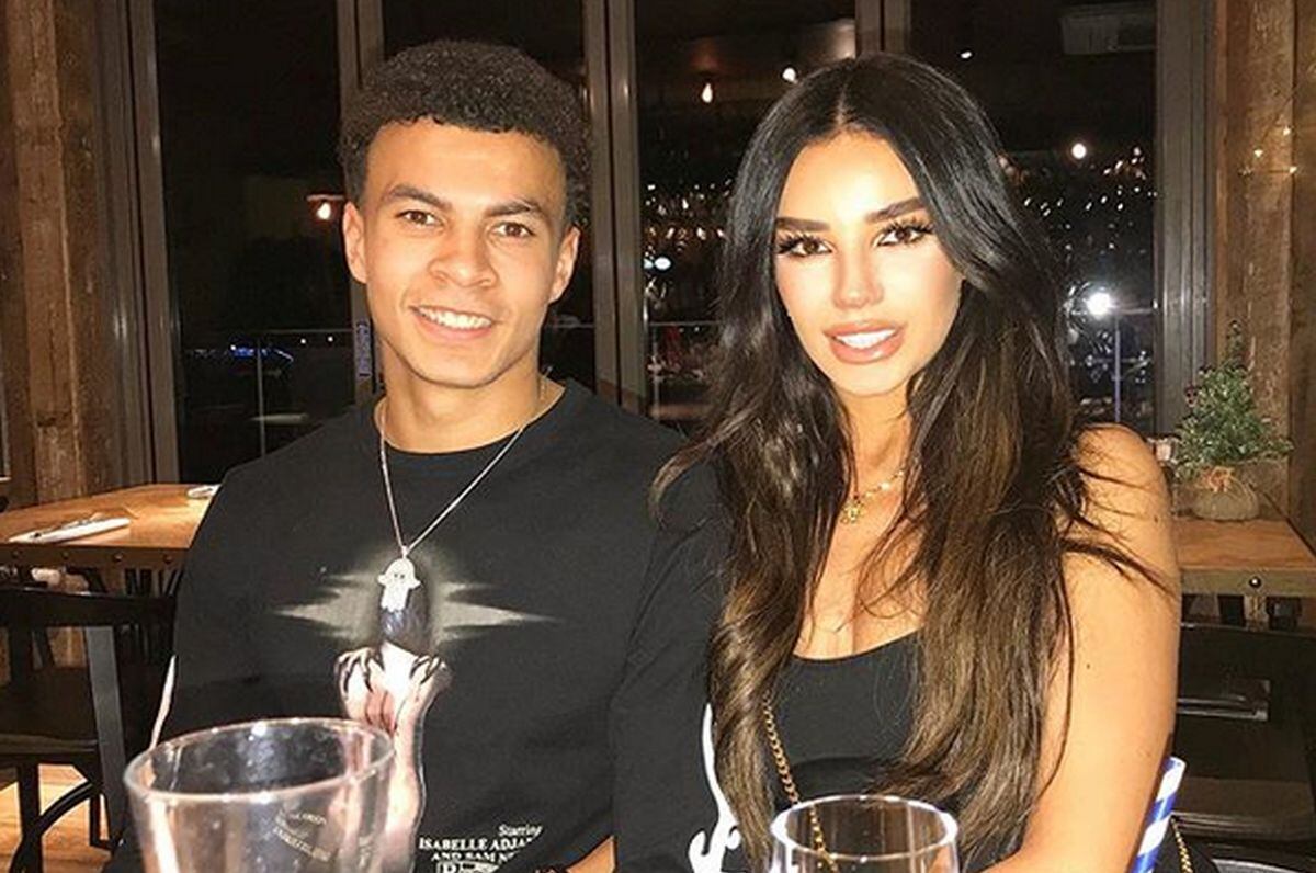 Cuando todo era felicidad entre el jugador y la modelo (Internet)