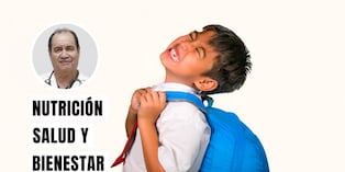 La mochila de un niño no debe pesar más del 10% al 15% de su peso corporal. Foto: composición/Istock