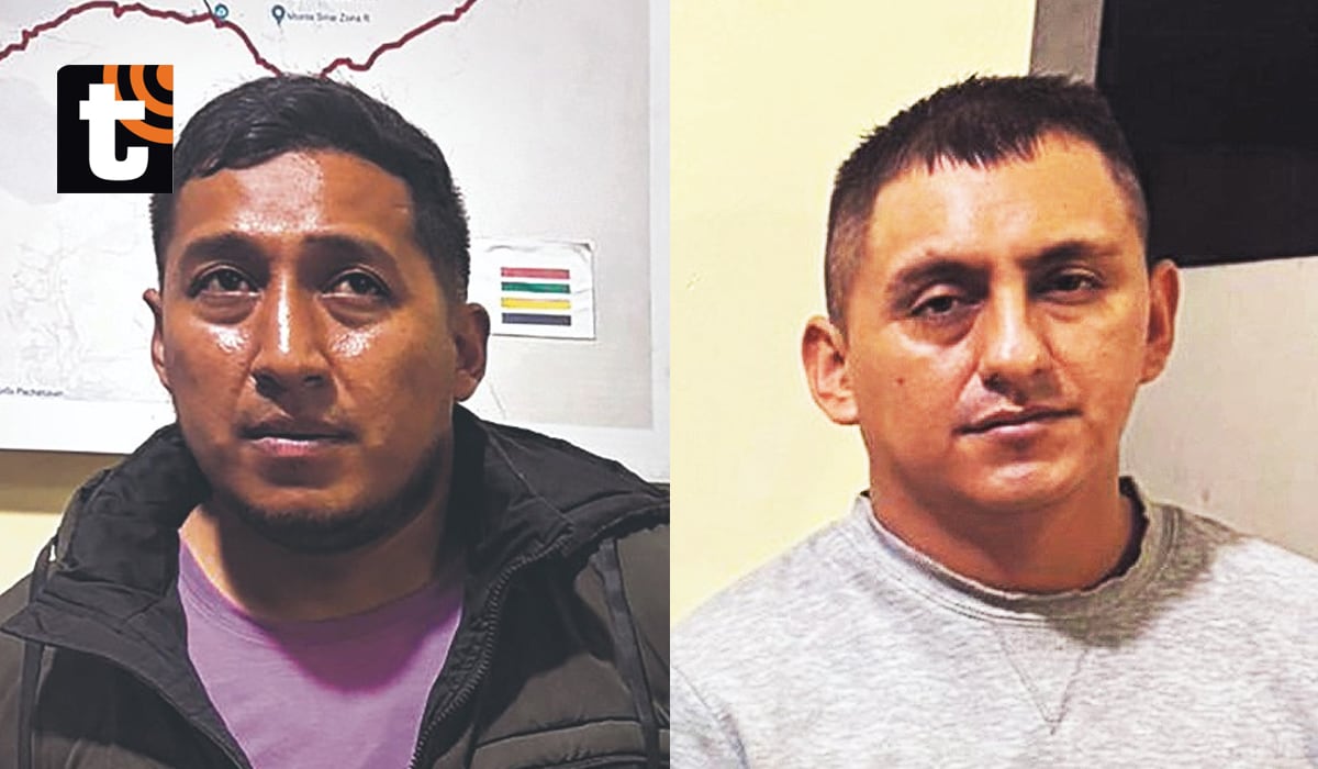 Hugo López (31) y Luis Arquinigo.