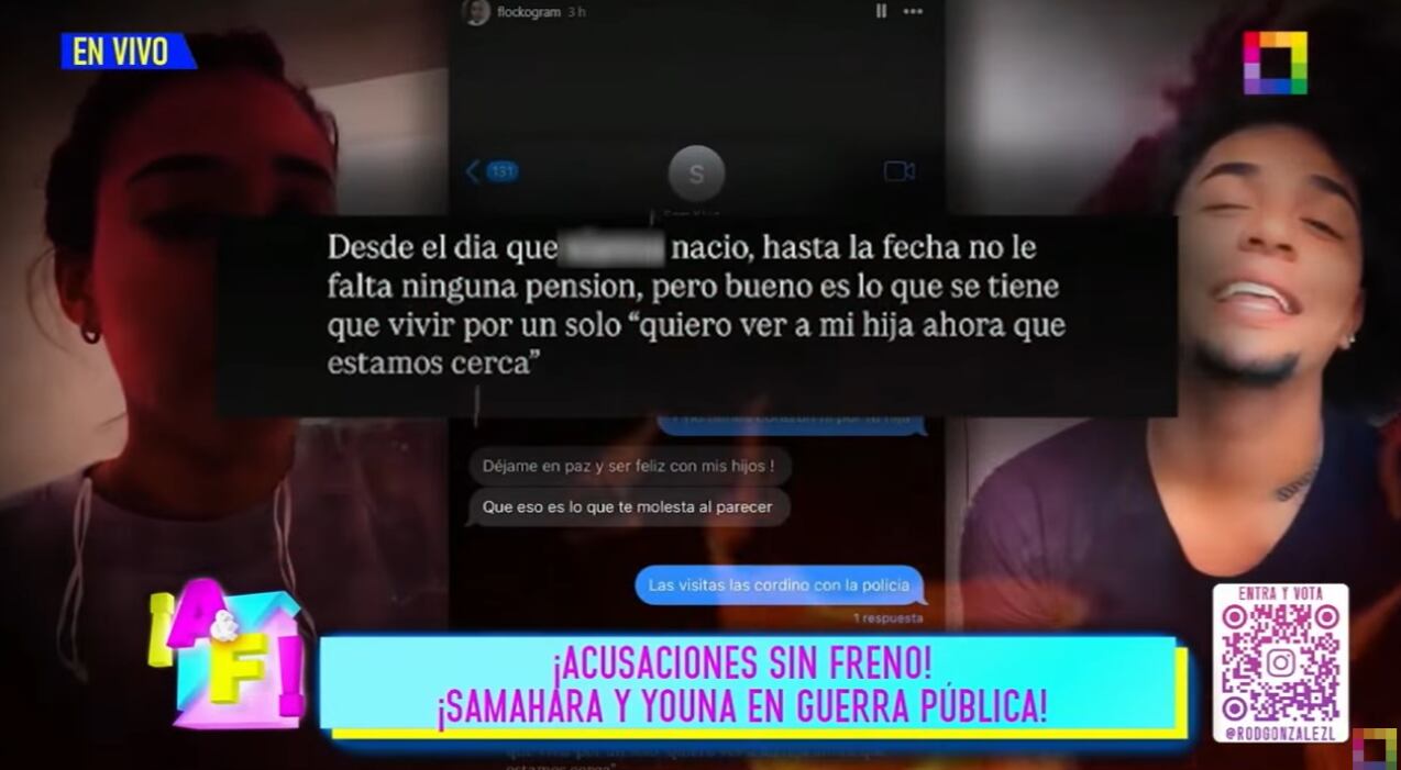 Youna afirma que no debe ninguna pensión a la hija de Samahara Lobatón.