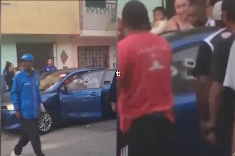 ¡Lo acribillan dentro de su auto! Matan a presunto prestamista en el Callao y dejan herida a su pareja