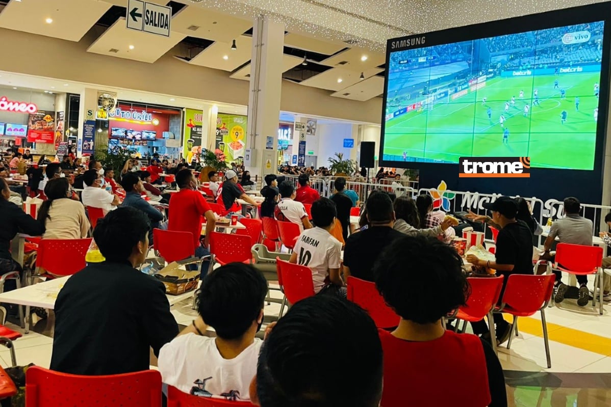 Disfrutarán el Mundial en pantalla gigante. (Foto composición: Isabel Medina / Trome).