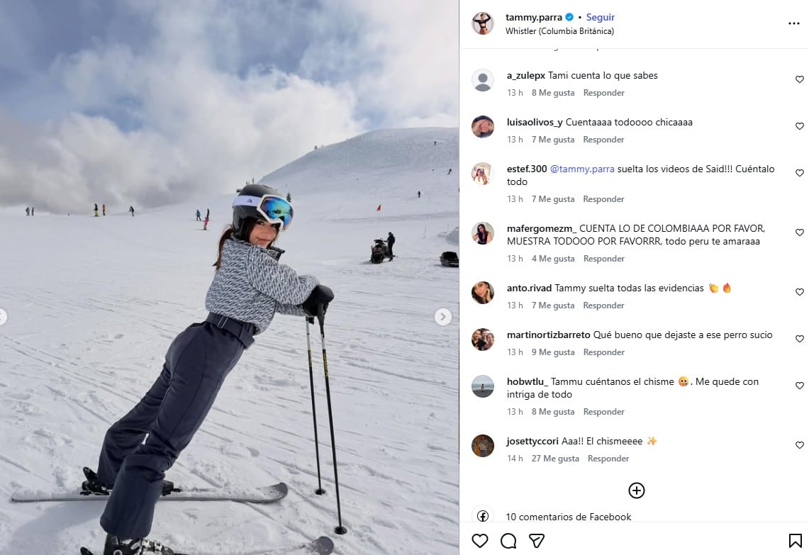 Usuarios pdien que Tammy Parra se comunique con Alejandra Baigorria.