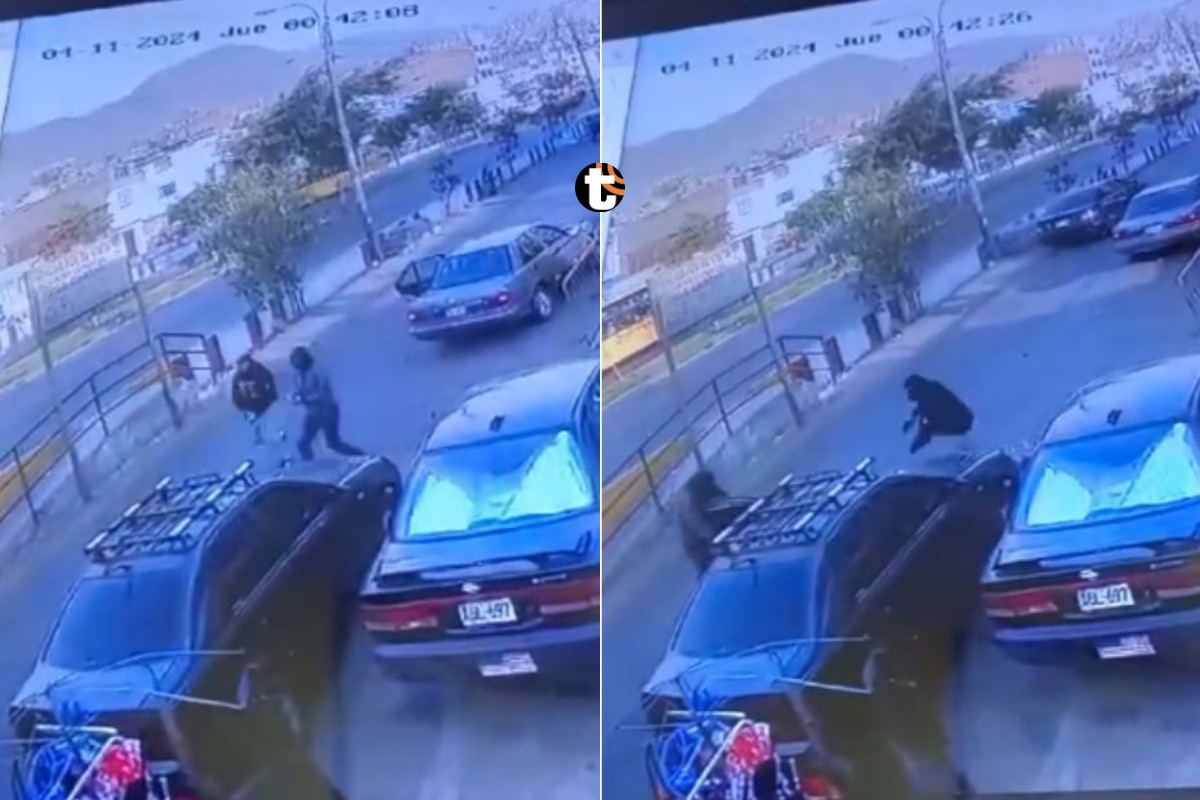 El robo se registró en el kilómetro 12 de la avenida Túpac Amaru. Foto: captura Latina noticias.