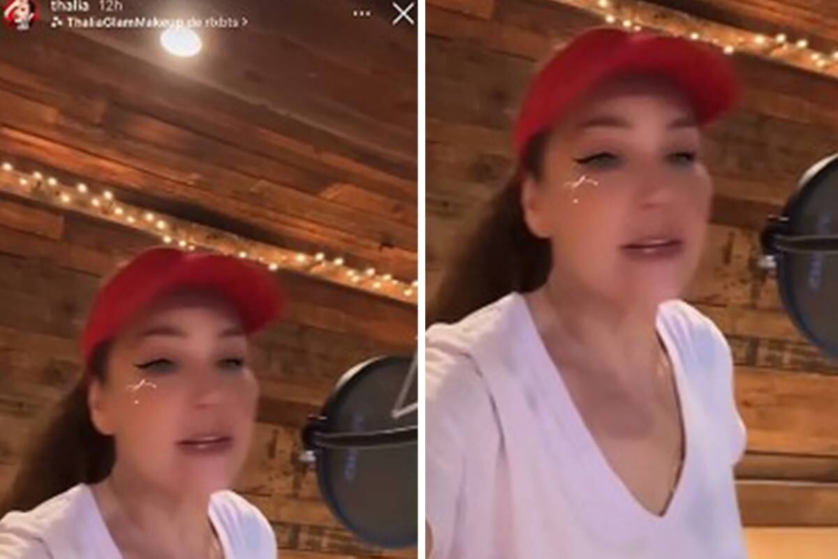 La cantante mexicana Thalía se dejó ver en un estudio y estaría produciendo su nuevo disco. | Foto: @thalia