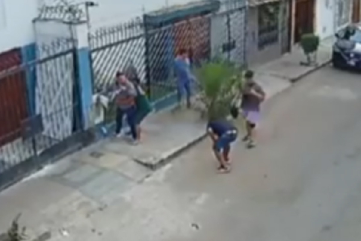 Los vecinos, al percatarse del suceso, intentaron por sus propios medios reducir al delincuente, quien mostró tenaz resistencia en todo momento.