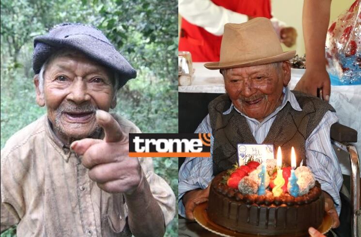 Marcelino Abad, don 'Mashico', es un peruano 'supercentenario'. Acaba de celebrar 123 años y recién desde hace unos años ya no vive solo y recibe Pensión 65. (Isabel Medina / Compos. Trome).