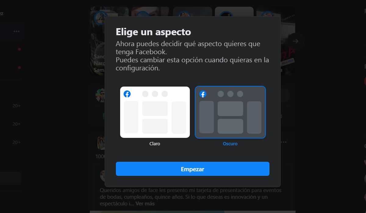 Ya puedes activar el "modo oscuro" en Facebook de la siguiente manera. (Foto: Facebook)