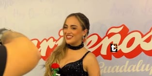 Mafer Portugal estuvo invitada en el aniversario de Los Caribeños de Guadalupe, agrupación donde no está su papá Tommy Portugal