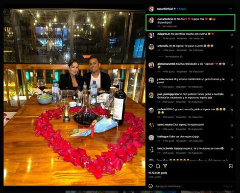 Christian Cueva le envió un curioso mensaje a su esposa, Pamela López. Foto: Captura.