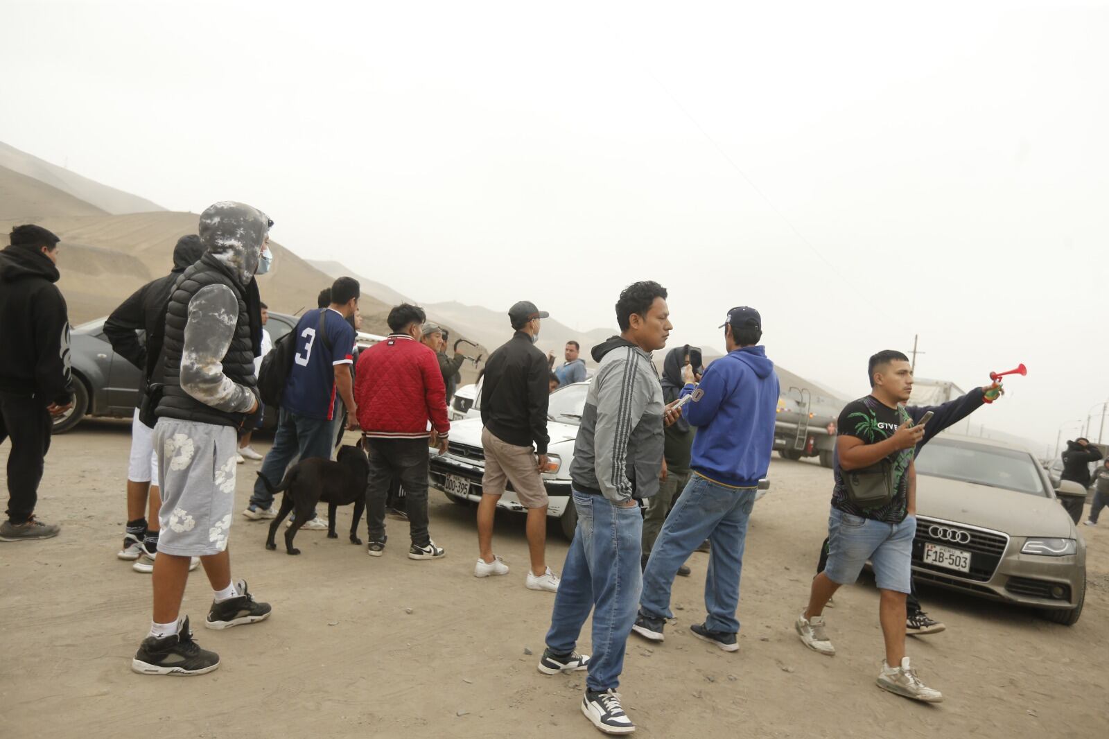 Transportistas bloquearon este martes la avenida Gambetta tras nuevo crimen. Foto: GEC