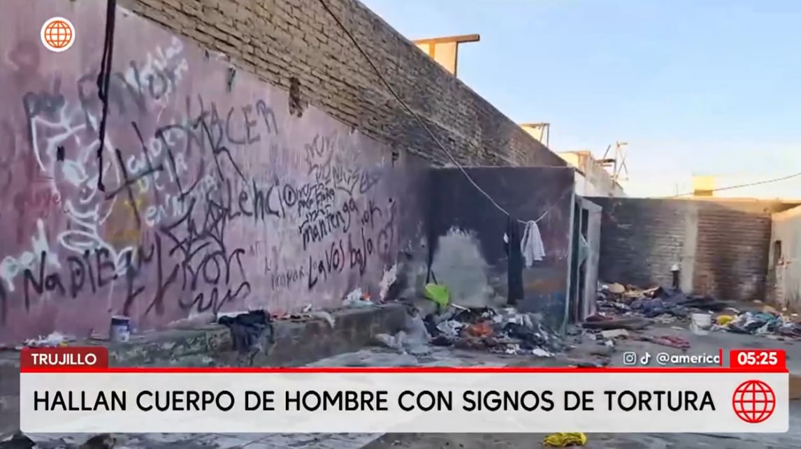 Cuerpo de venezolano de 30 años y con signos de tortura fue hallado dentro de antigua fábrica de gaseosas en Trujillo.