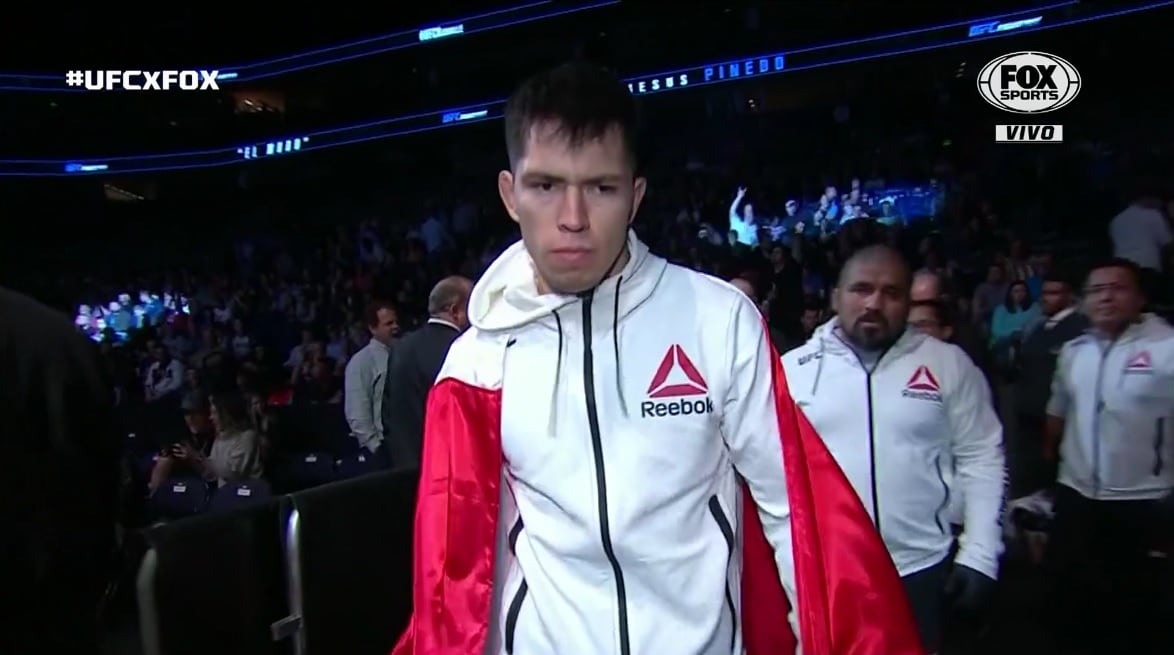 Jesús Pinedo tuvo dos peleas en el UFC. (Captura UFC)