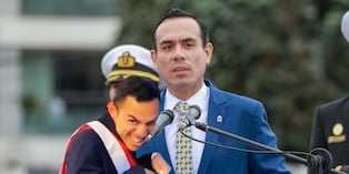 Nuevo slogan del gobierno inspirado en el baile del imitador de José Jerí. (Redes)