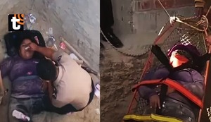 Mujer cae a pozo de 4 metros y sobrevive de milagro: policías, serenos y bomberos se unieron para rescatarla