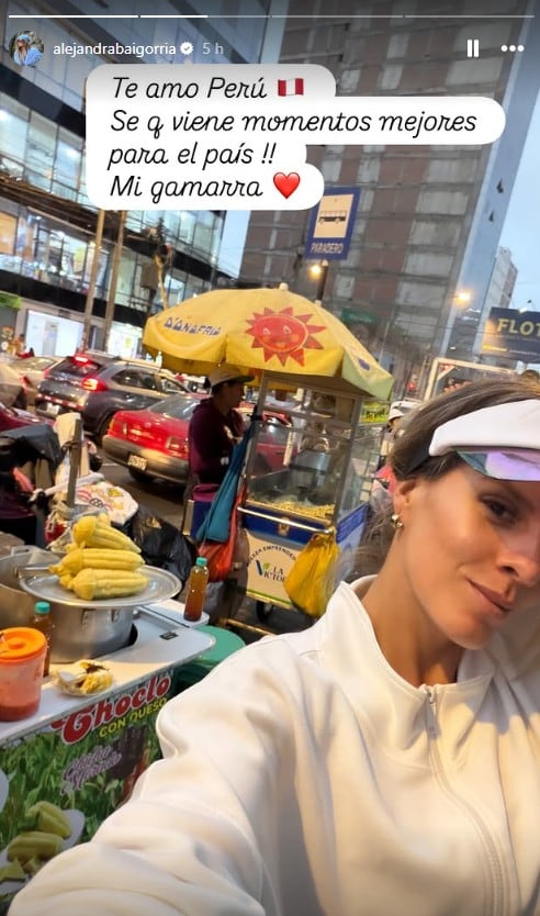 Alejandra Baigorria orgullosa de ser peruana.