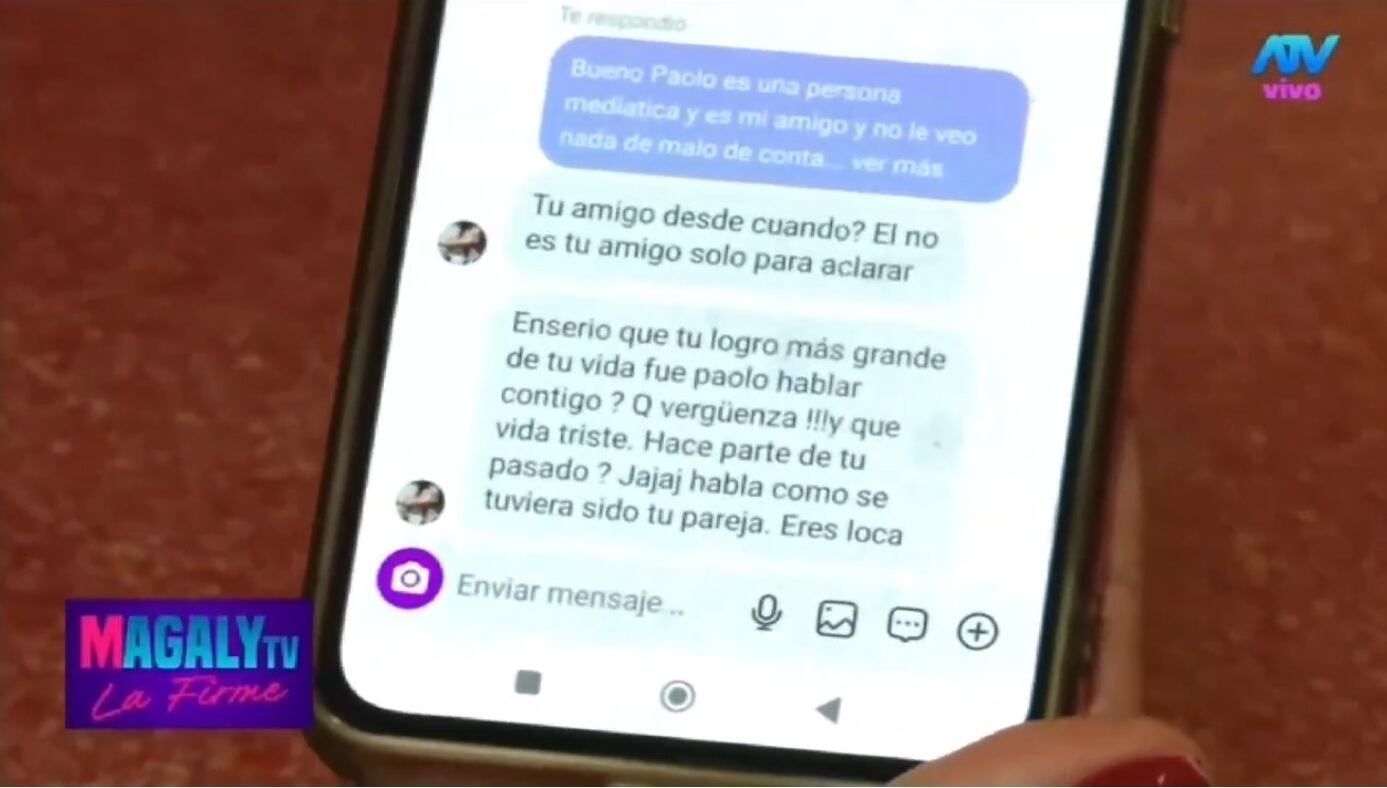 Ana Paula Consorte le dejó en claro a Daniela Cilloniz que no es amiga de Paolo Guerrero.