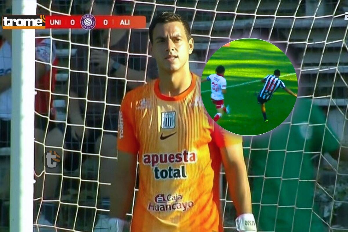 Sergio Peña kjugpó para atras sin ver que golero no estaba en su posición (Foto: @Disneyplus)