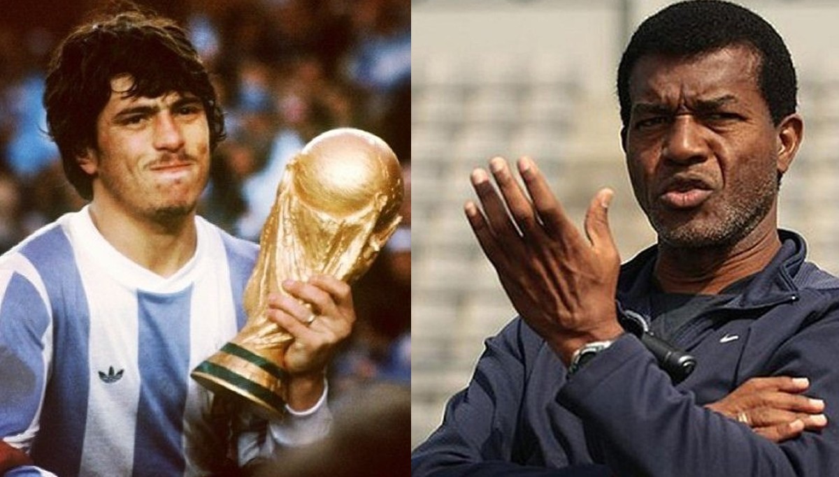 Julio César Uribe no arrugó con Daniel Pasarella a quién le metió un 'cachetadón'. Foto: Composición.