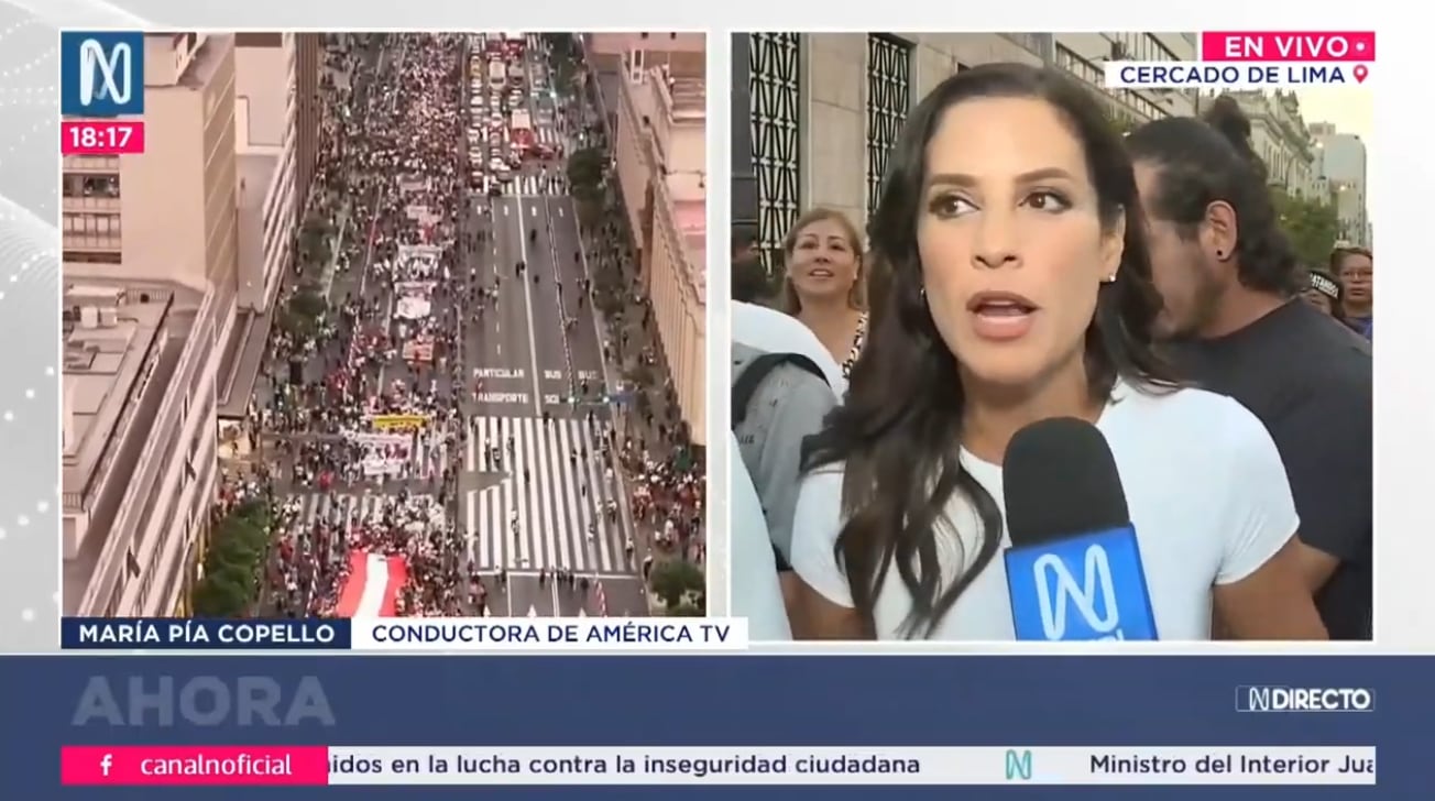 María Pía Copello en 'La Marcha por la Paz'.