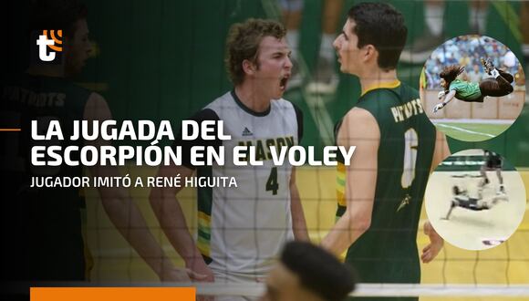 Video viral: voleibolista realizó espectacular jugada del escorpión a lo Higuita