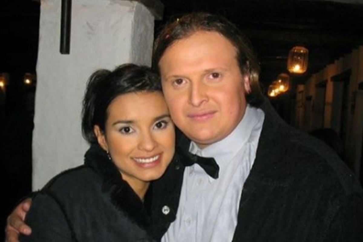 Giovanni Suarez junto a Paola Rey. Sus colegas oraron por su mejoría cuando estaba grave por COVID-19 (Foto: Instagram/Giovanni Suarez)