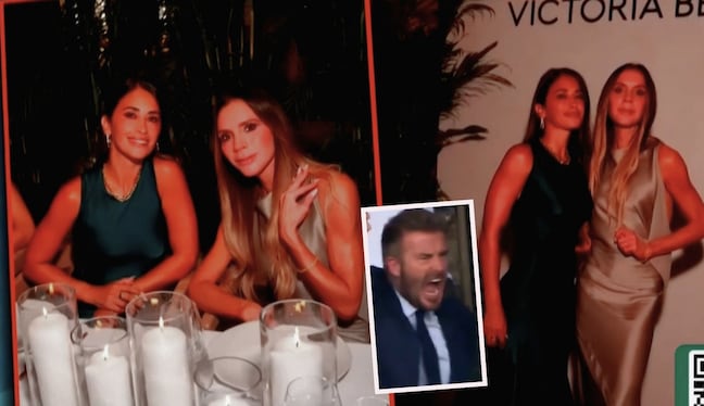 Antonella y Victoria roban miradas en la fiesta mundialista