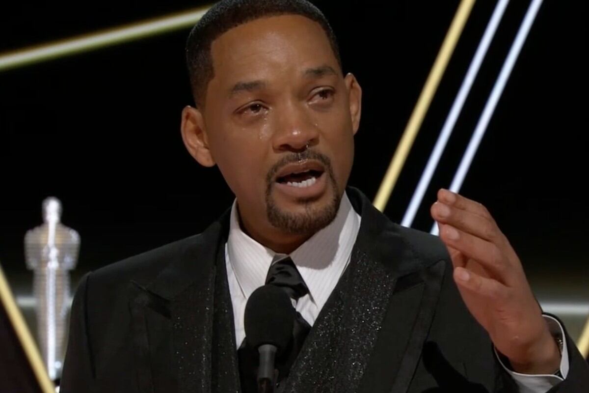 Will Smith y sus lágrimas en los premios Oscar. (Captura TV)