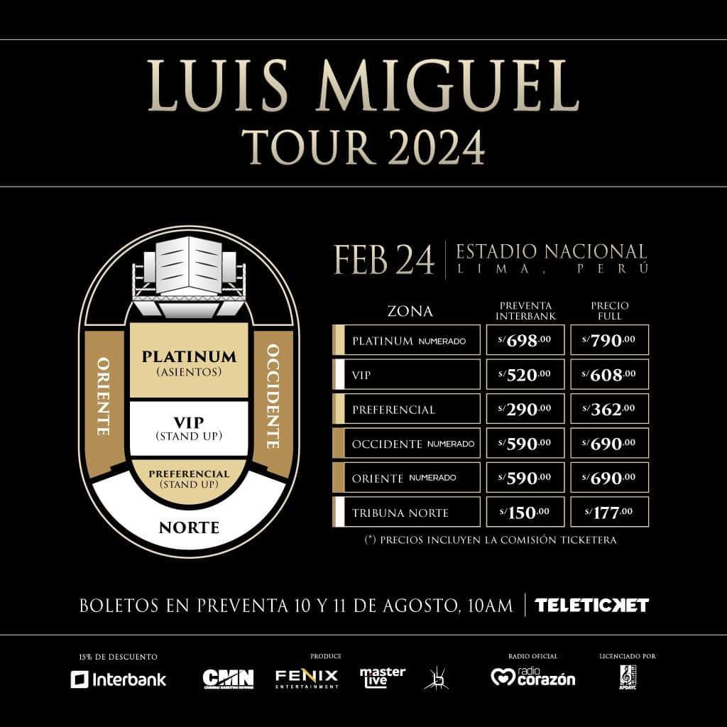 Luis Miguel en Lima.