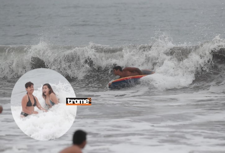 Aunque el día amaneció nublado, bañistas pasaron el feriado del Día del Trabajo en playas y se dieron su chapuzón. (Isabel Medina / Fotos: Alessandro Currarino / Trome).