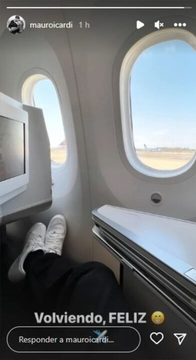 Mauro Icardi expresó su alegría tras regresar a Turquía.