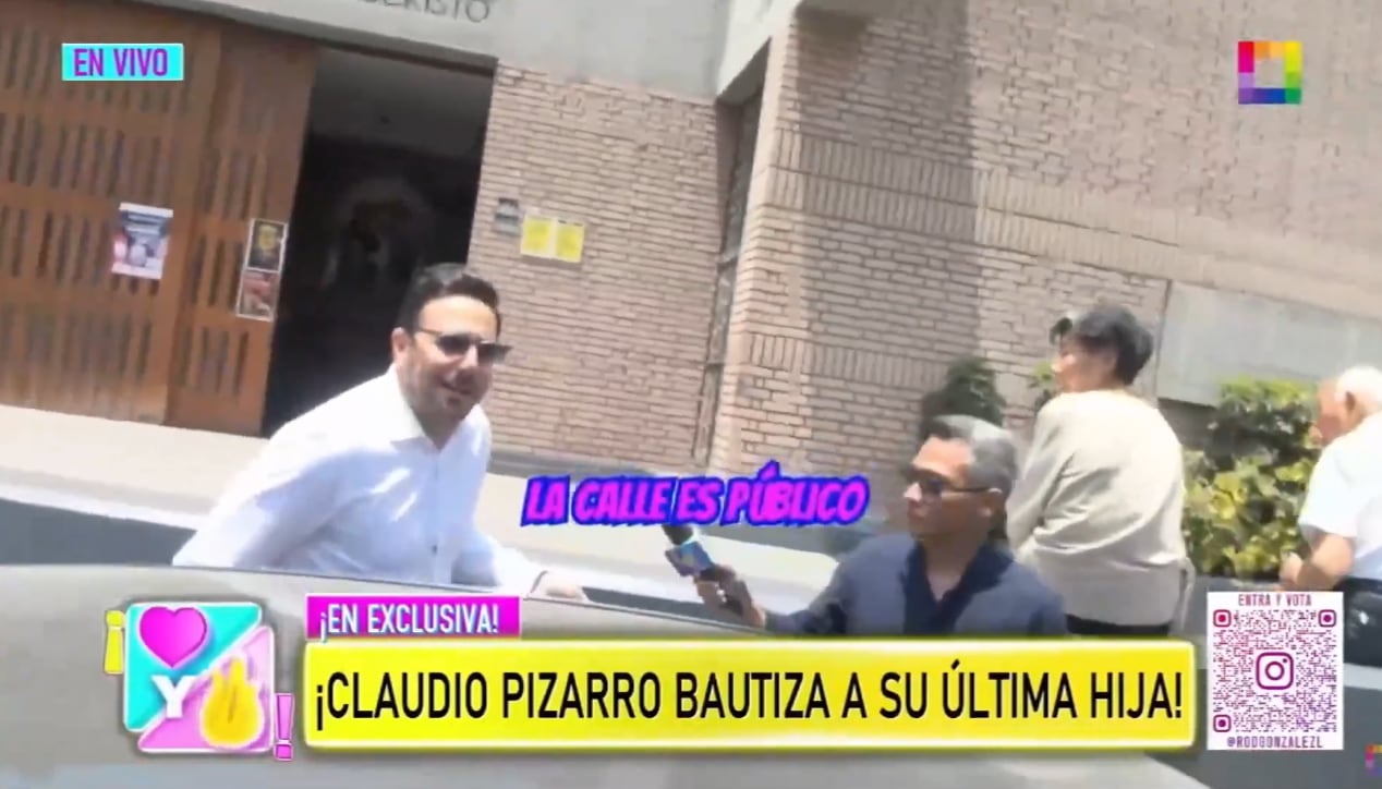 Claudio Pizarro y su inesperada respuesta ante insistentes preguntas del reportero de 'Amor y Fuego'.