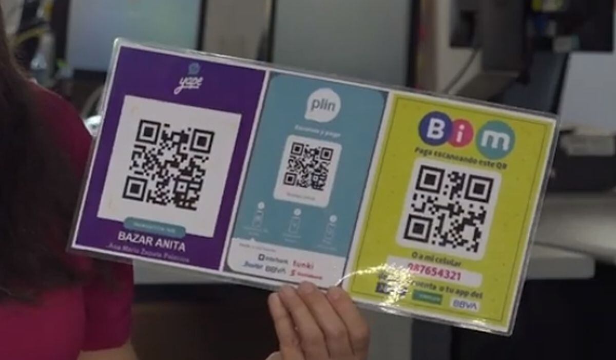 Los beneficiarios deben inscribirse a las billeteras digitales: Bim, Tunki o Yape con la opción "con DNI", sin cuenta bancaria. (Foto: Captura PCM)