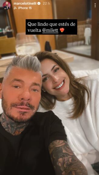 Milett Figueroa regresó a Argentina y se luce con Marcelo Tinelli.