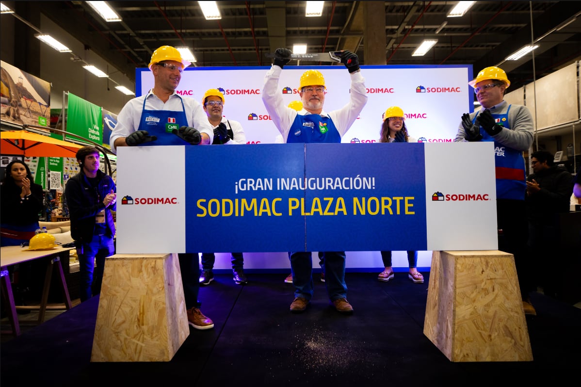 Sodimac inauguró hace poco su tienda número 56 en el país y se ubica en el centro comercial Plaza Norte.