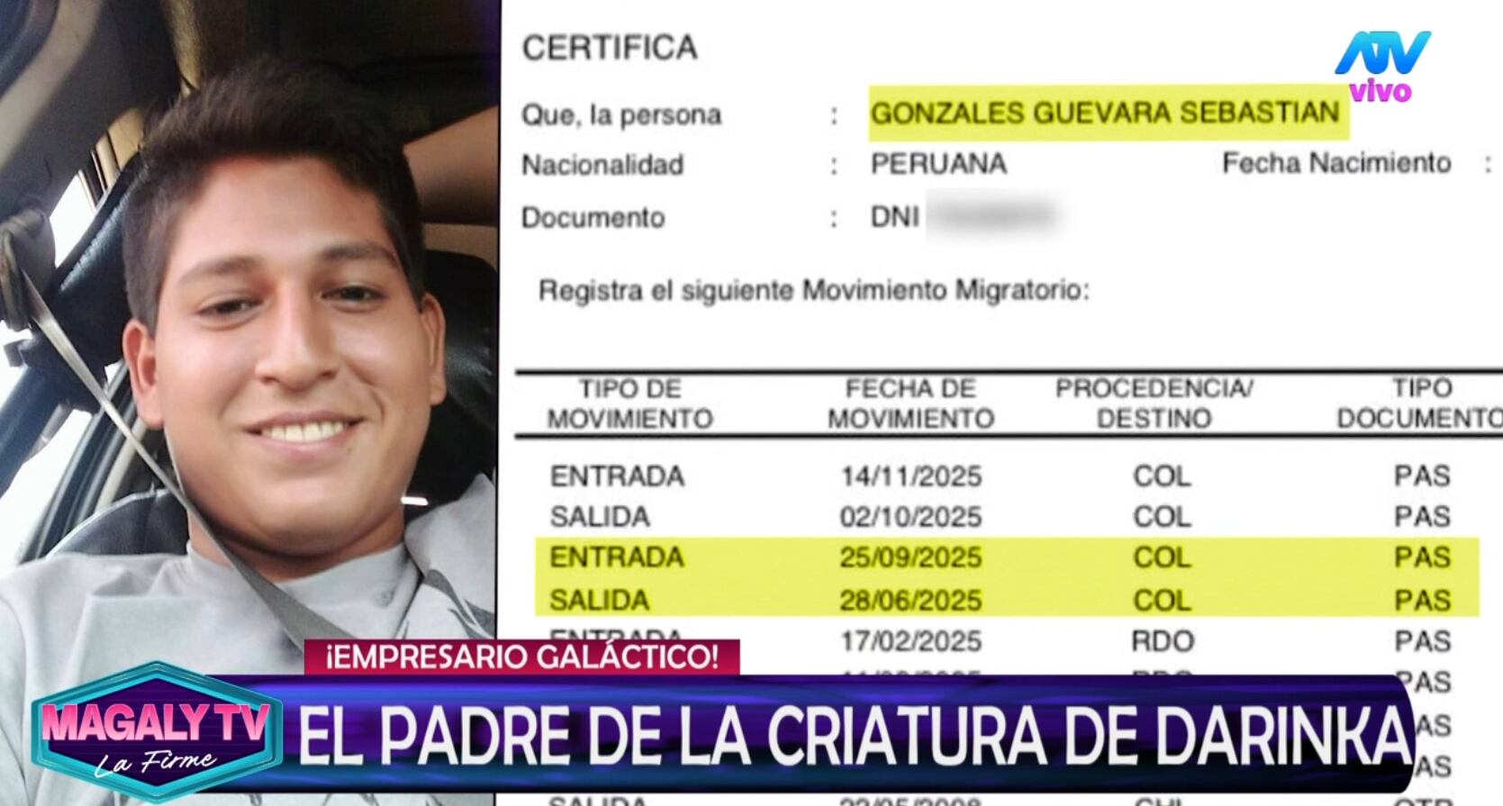 La pareja de Darinka Ramírez se llama Sebastián Guevara González, es empresario y pasa bastantes meses en Colombia.